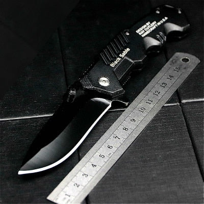 Black Sable Folding Survival Knife – Pro Survivals